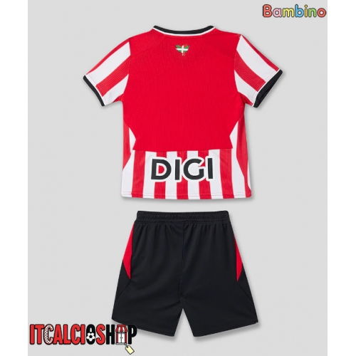 Athletic Bilbao Prima Maglia Bambino 2026-27 Manica Corta (+ Pantaloni corti)
